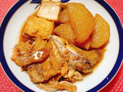 鯛のあら煮物